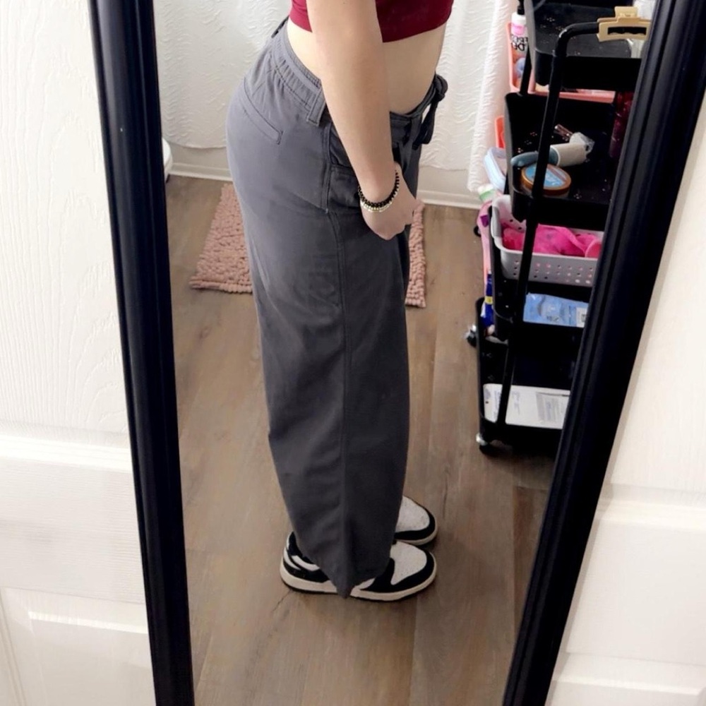 Hollister Charcoal Low-Rise Super Baggy Pants - Picture 5 of 5